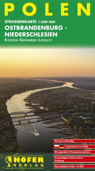 Straßenkarte Ostbrandenburg - Niederschlesien